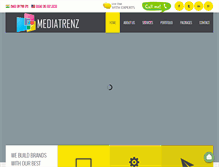 Tablet Screenshot of mediatrenz.com